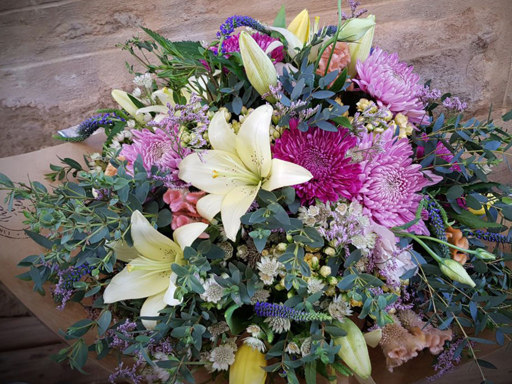 Pretty In Pastels - Fresh Flower Bunch In Different Pastel Colours